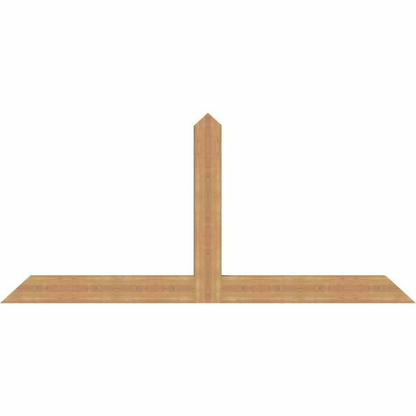 Ekena Millwork Portland Timber Gable Bracket, Western Red Cedar, 84"W x 38"H x 3 1/2"D x 5 1/2"F, 11/12 Pitch GBW084X38X0406POR00SWR - main